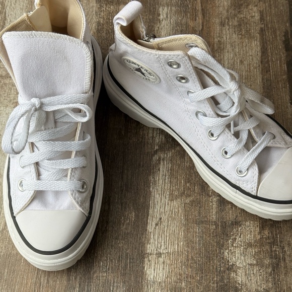 Converse Kids White High-Top Sneakers - Picture 13 of 13